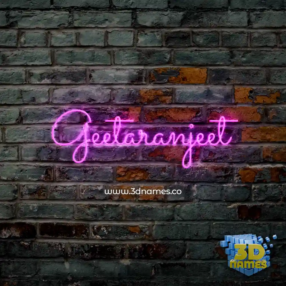 geetaranjeet in Pink Neon style - 3D name wallpaper