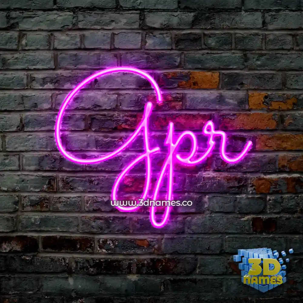 gpr in Pink Neon style - 3D name wallpaper