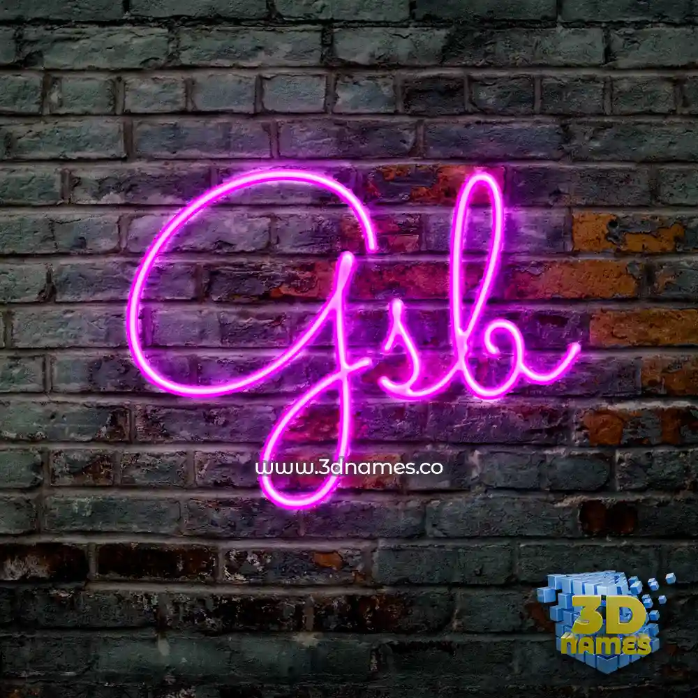 gsb in Pink Neon style - 3D name wallpaper