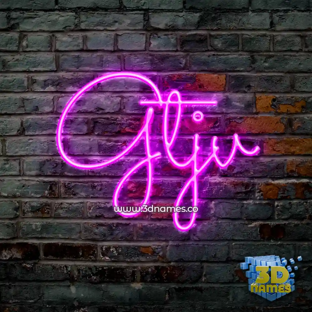 gtjv in Pink Neon style - 3D name wallpaper