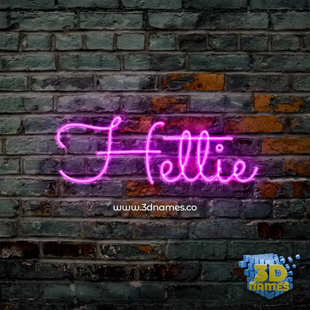 hettie in Pink Neon style - 3D name wallpaper