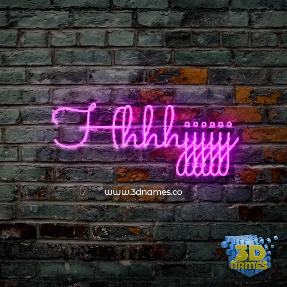 hhhhjjjjjj in Pink Neon style - 3D name wallpaper