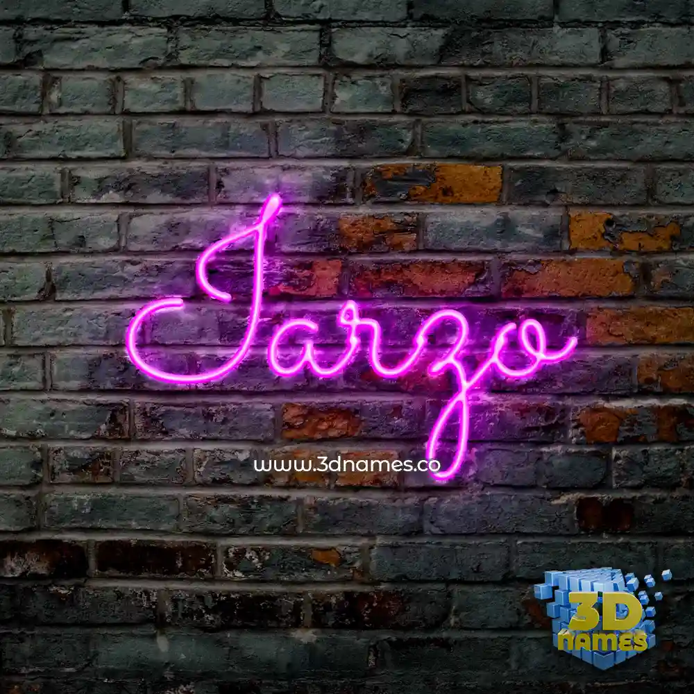iarzo in Pink Neon style - 3D name wallpaper
