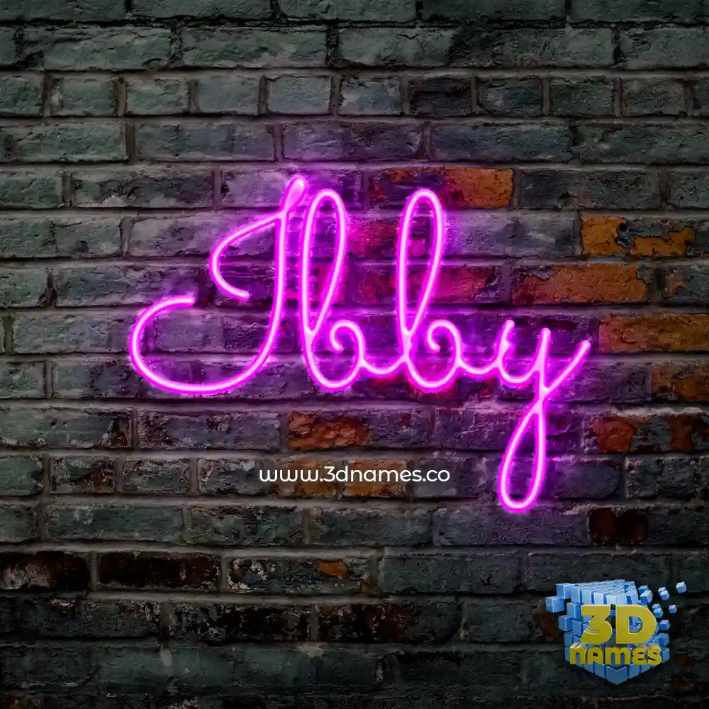 ibby in Pink Neon style - 3D name wallpaper