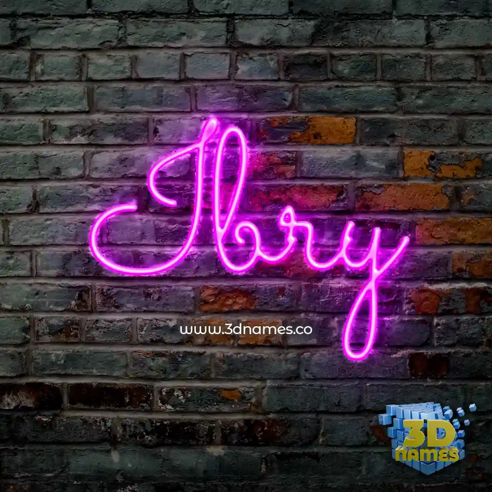 ibry in Pink Neon style - 3D name wallpaper