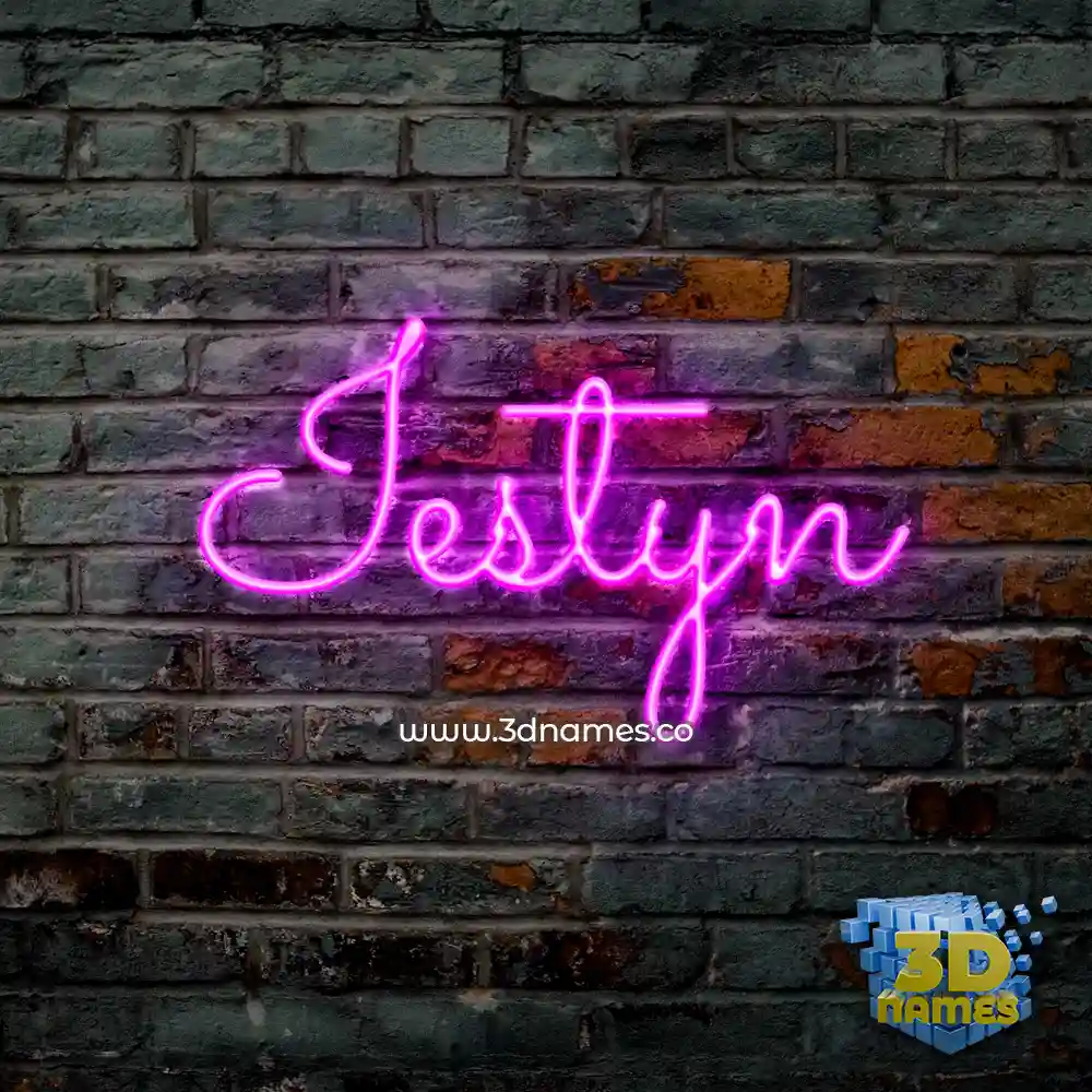 iestyn in Pink Neon style - 3D name wallpaper