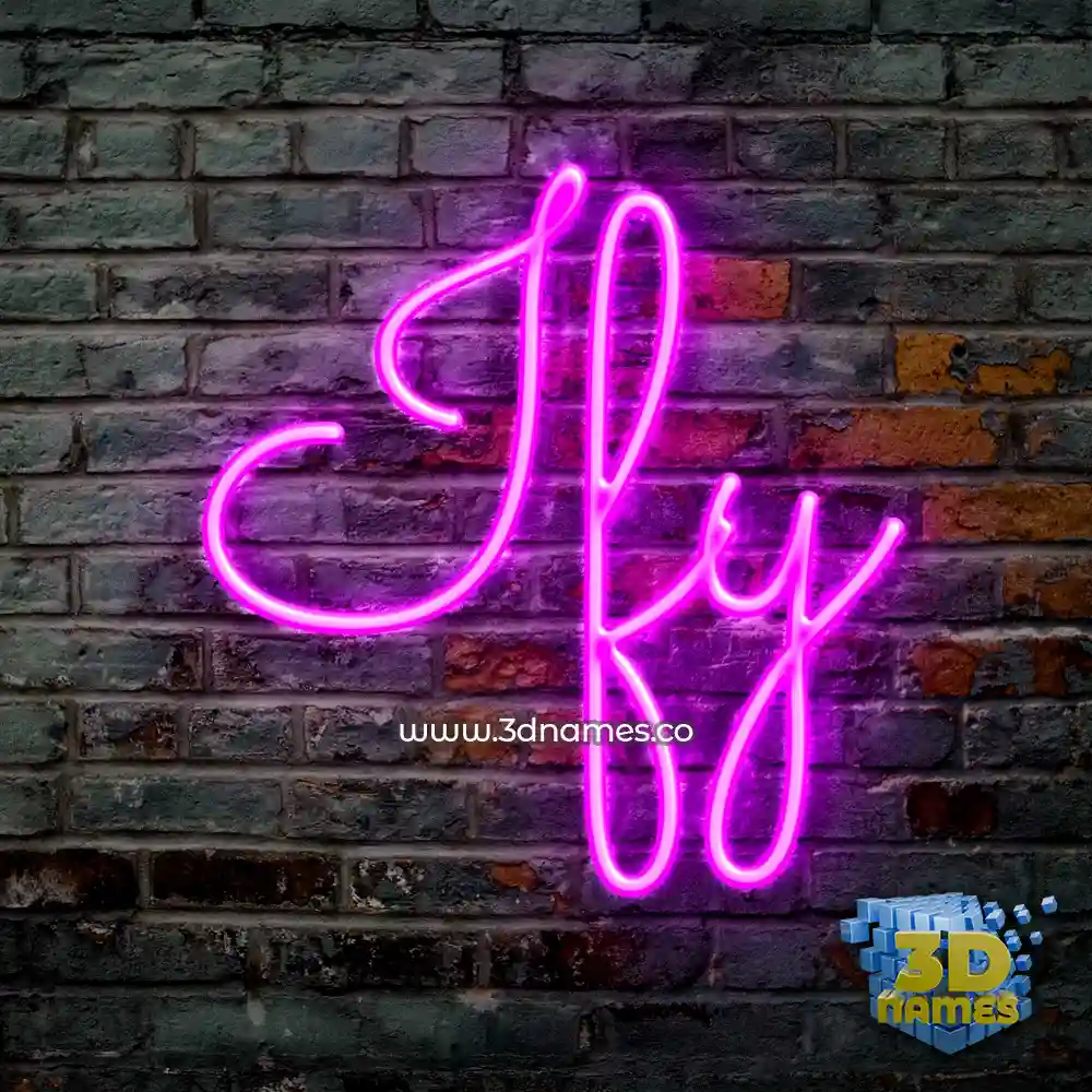 ify in Pink Neon style - 3D name wallpaper