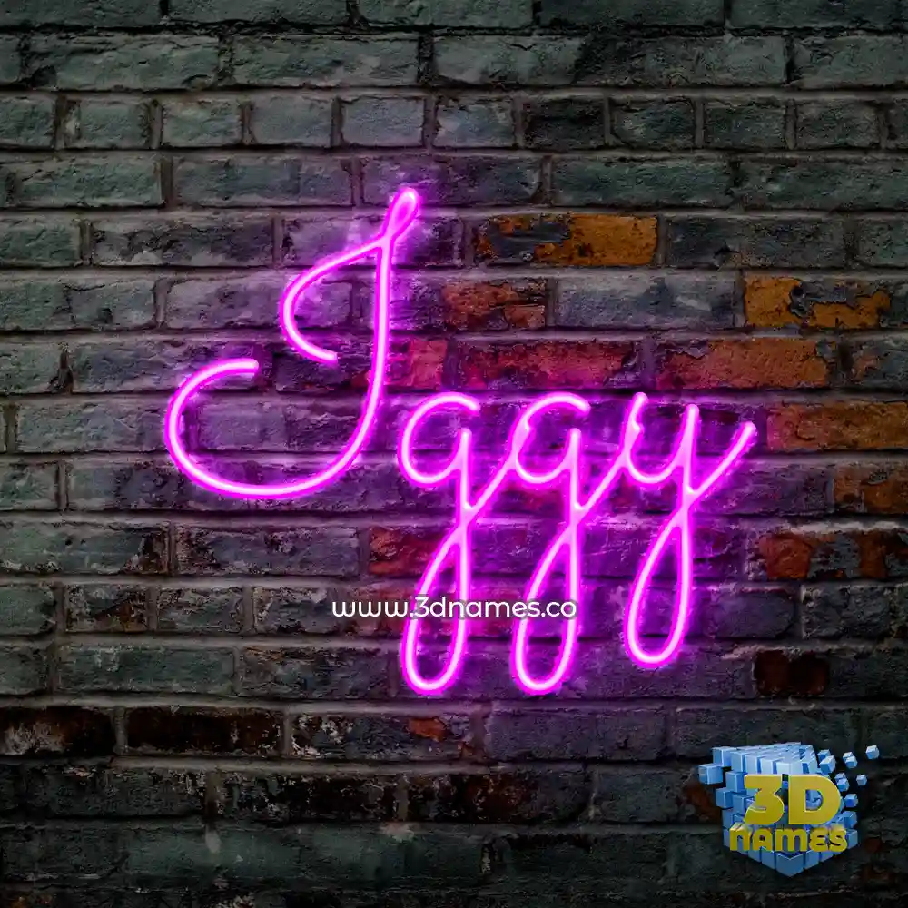iggy in Pink Neon style - 3D name wallpaper