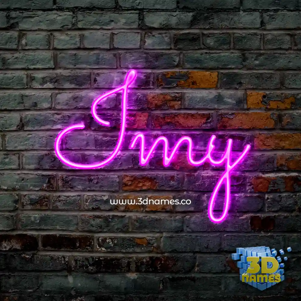 imy in Pink Neon style - 3D name wallpaper