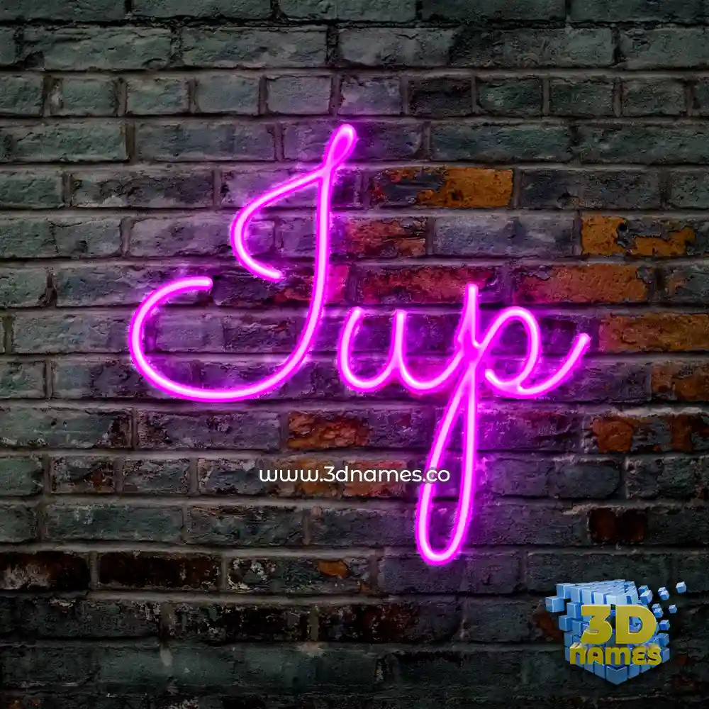 iup in Pink Neon style - 3D name wallpaper