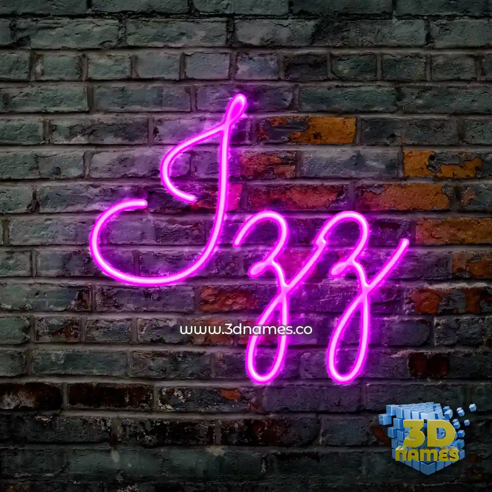 izz in Pink Neon style - 3D name wallpaper