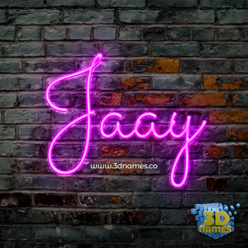 jaay in Pink Neon style - 3D name wallpaper