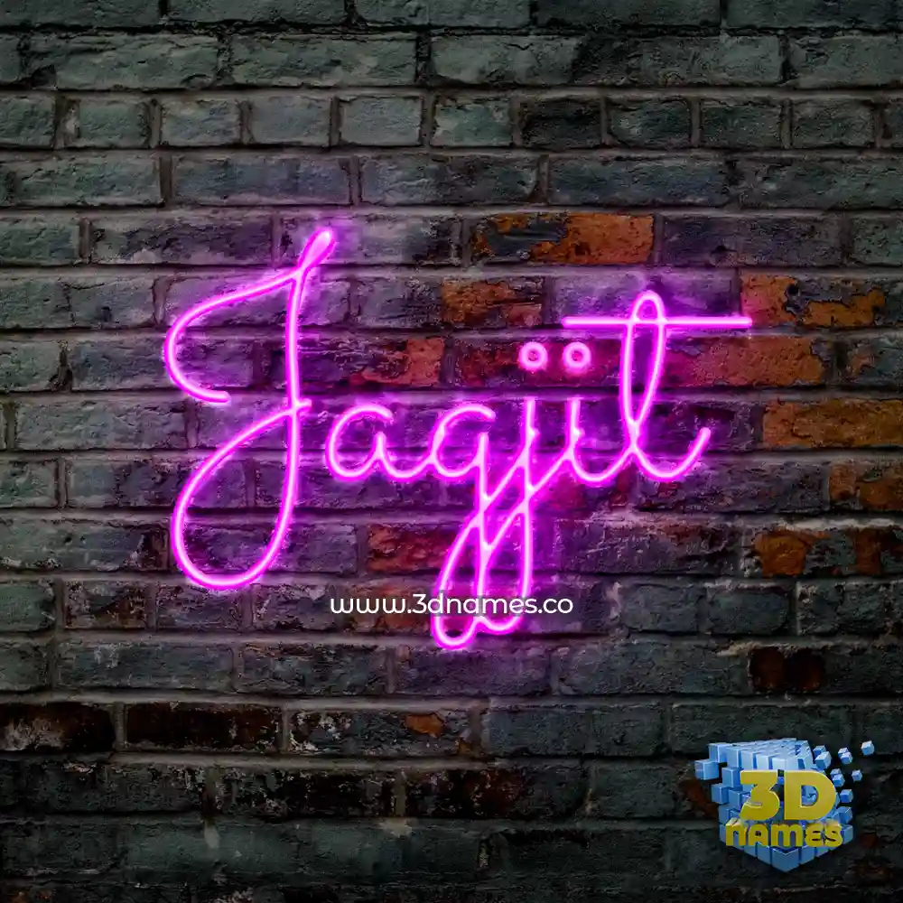 jagjit in Pink Neon style - 3D name wallpaper