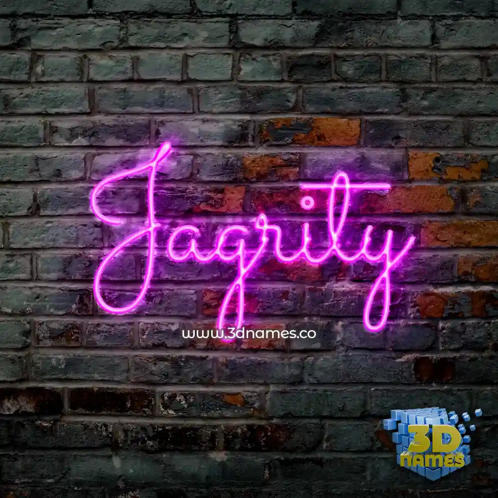 jagrity in Pink Neon style - 3D name wallpaper
