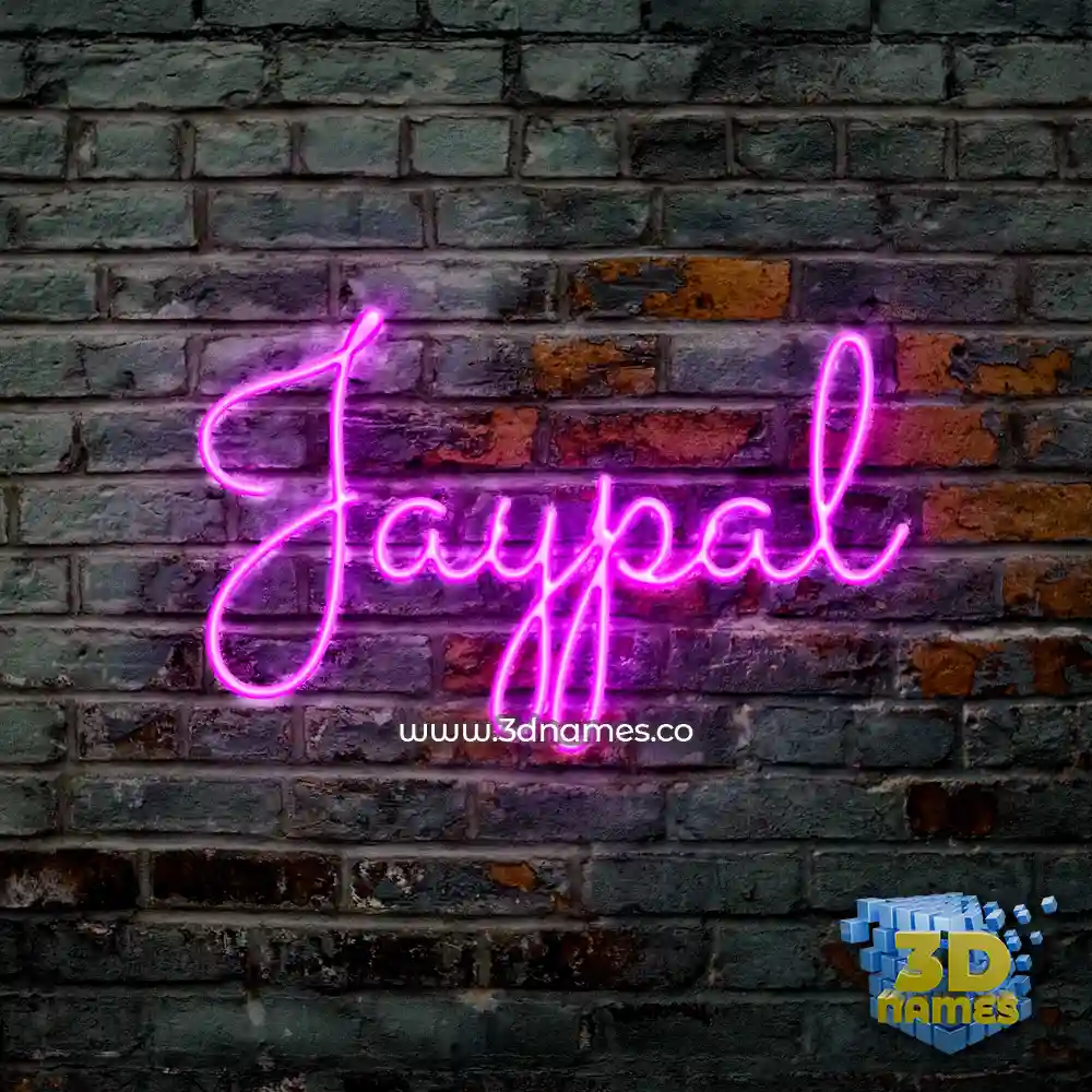 jaypal in Pink Neon style - 3D name wallpaper