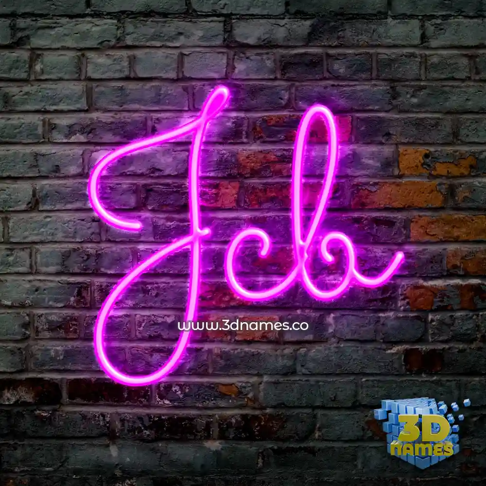 jcb in Pink Neon style - 3D name wallpaper
