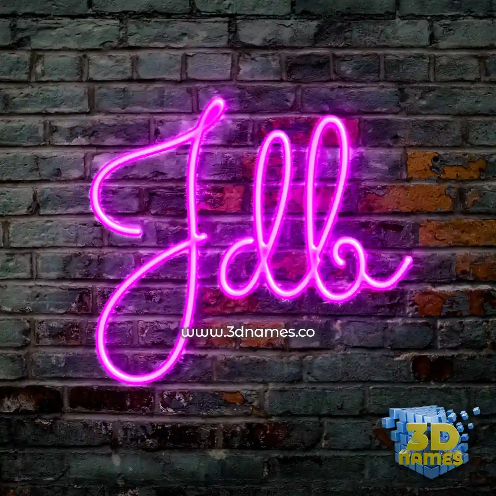 jdb in Pink Neon style - 3D name wallpaper
