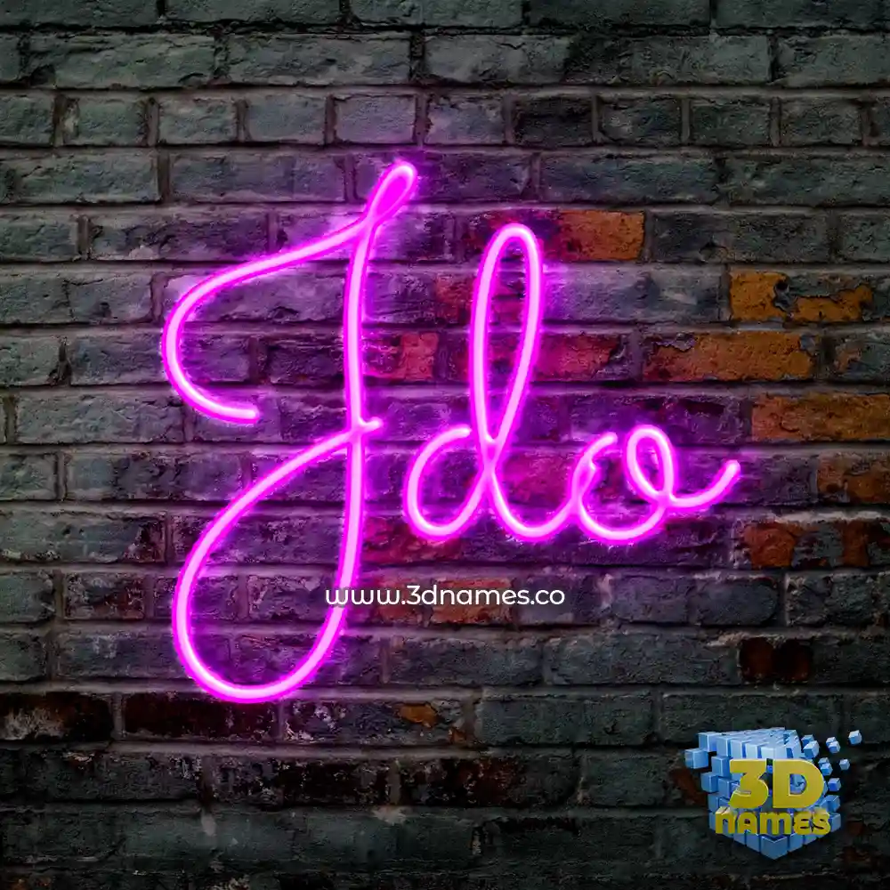 jdo in Pink Neon style - 3D name wallpaper