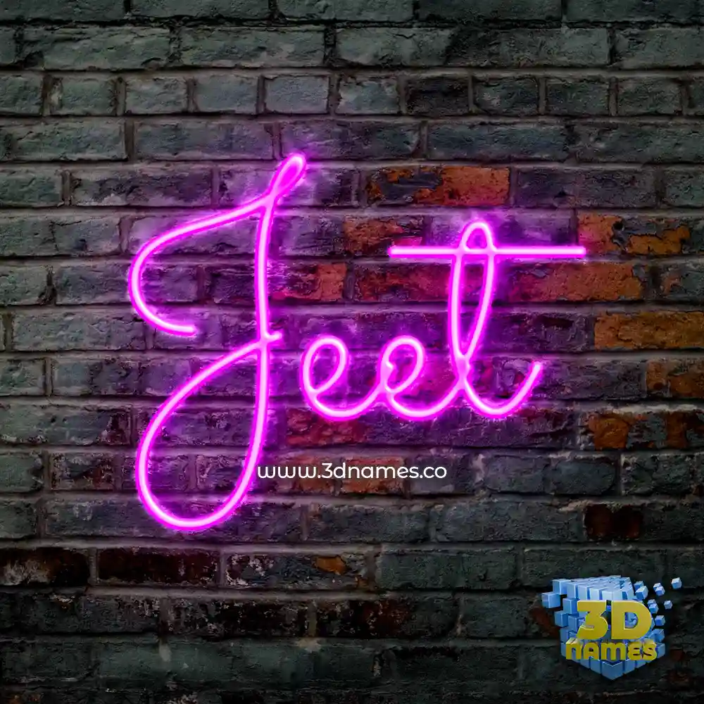 jeet in Pink Neon style - 3D name wallpaper