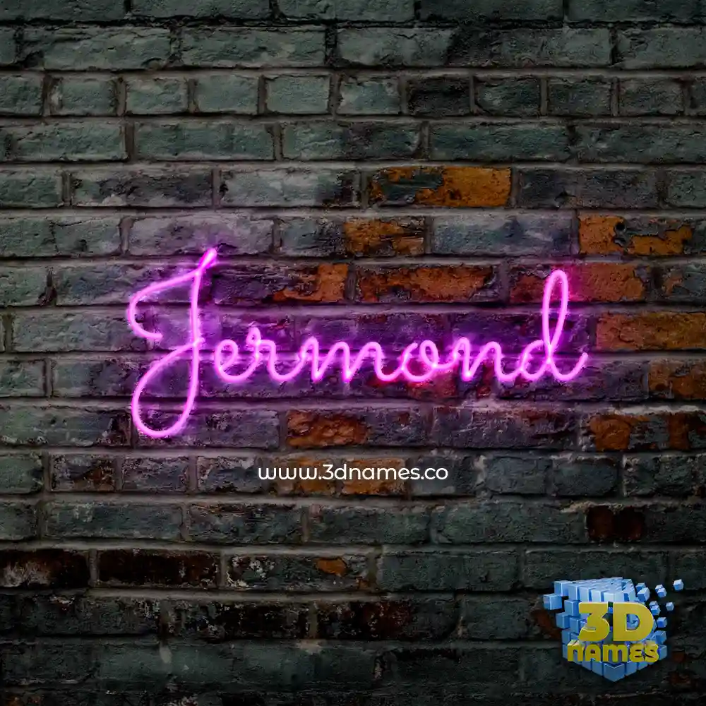 jermond in Pink Neon style - 3D name wallpaper
