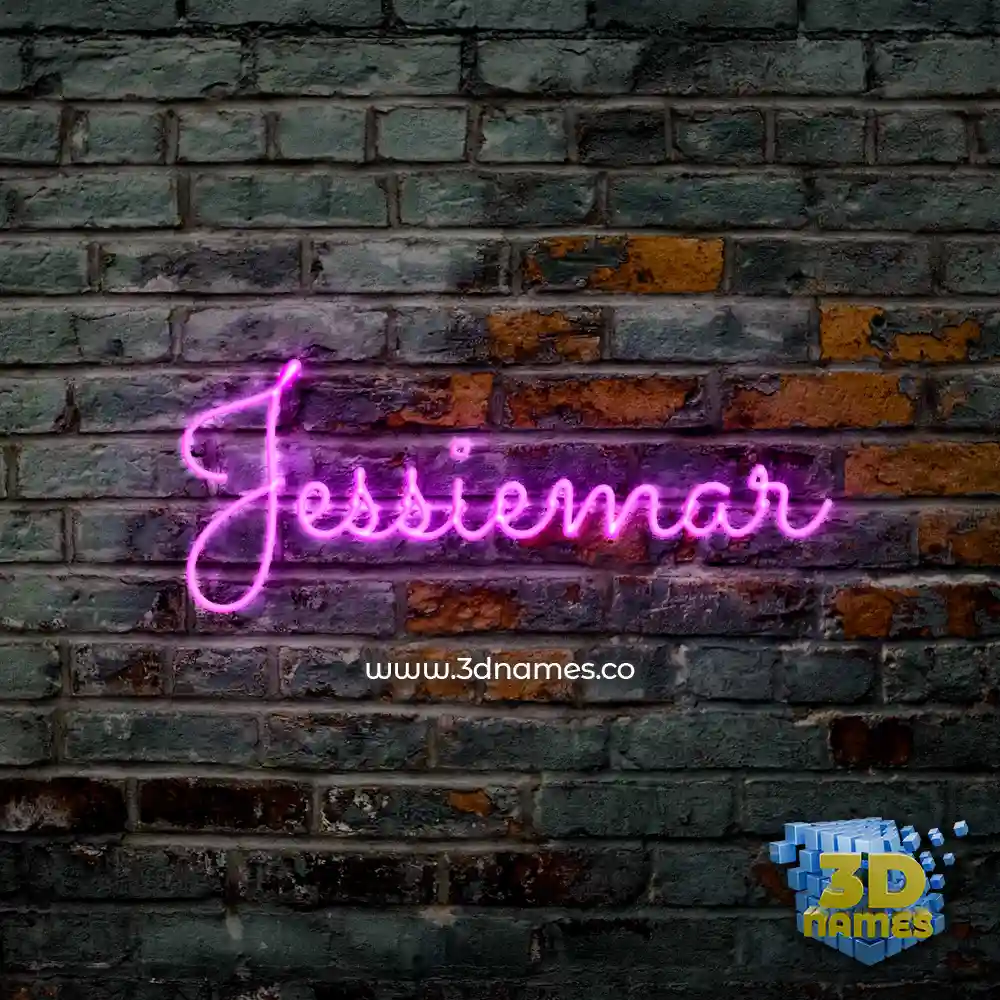 jessiemar in Pink Neon style - 3D name wallpaper