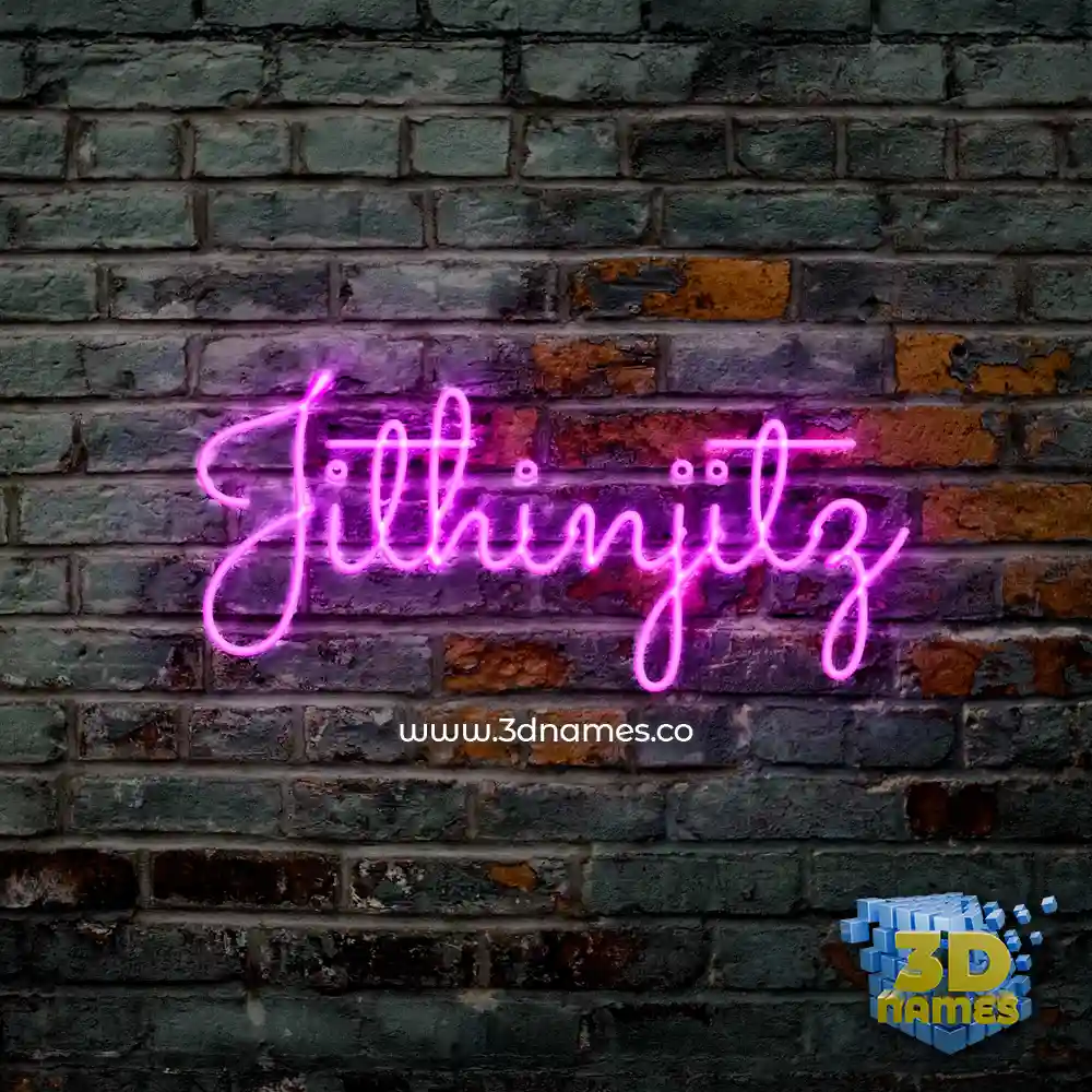 jithinjitz in Pink Neon style - 3D name wallpaper