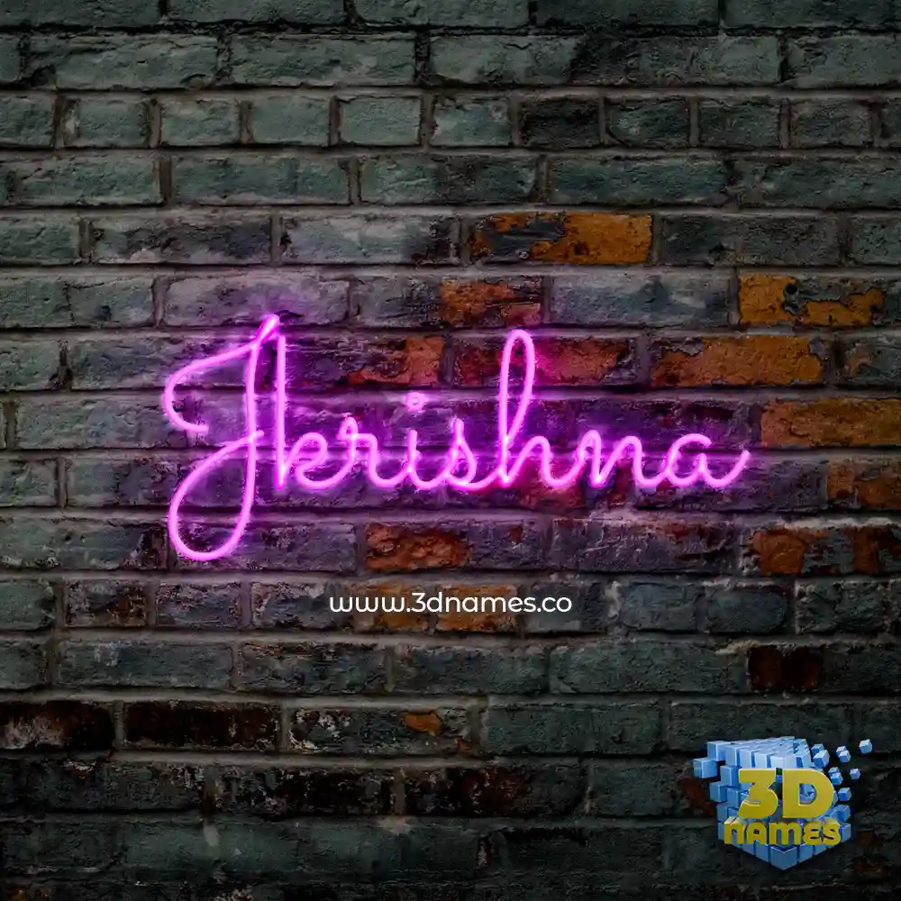 jkrishna in Pink Neon style - 3D name wallpaper