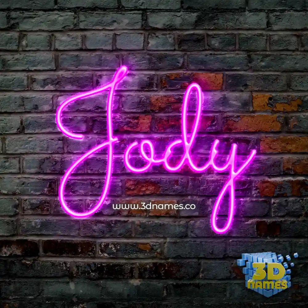 jody in Pink Neon style - 3D name wallpaper
