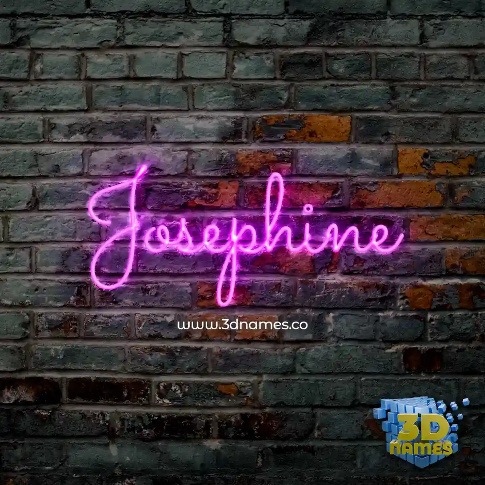 josephine in Pink Neon style - 3D name wallpaper