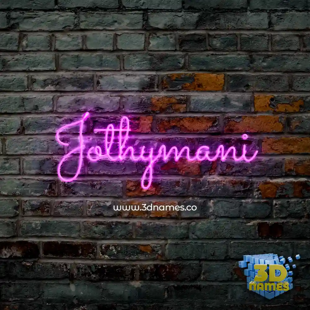 jothymani in Pink Neon style - 3D name wallpaper