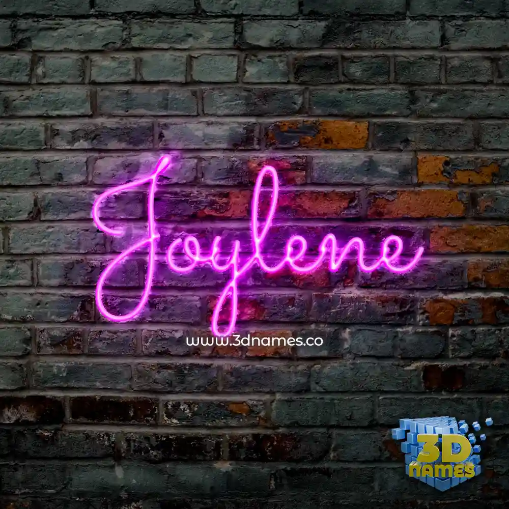 joylene in Pink Neon style - 3D name wallpaper