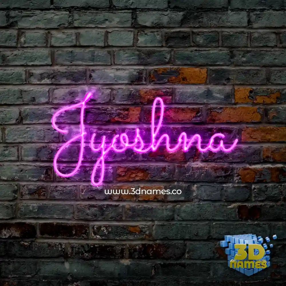 jyoshna in Pink Neon style - 3D name wallpaper