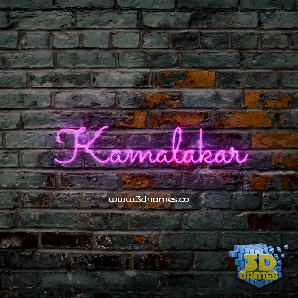 kamalakar in Pink Neon style - 3D name wallpaper