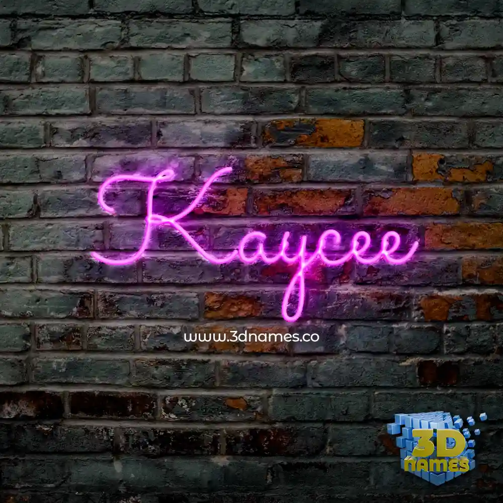 kaycee in Pink Neon style - 3D name wallpaper