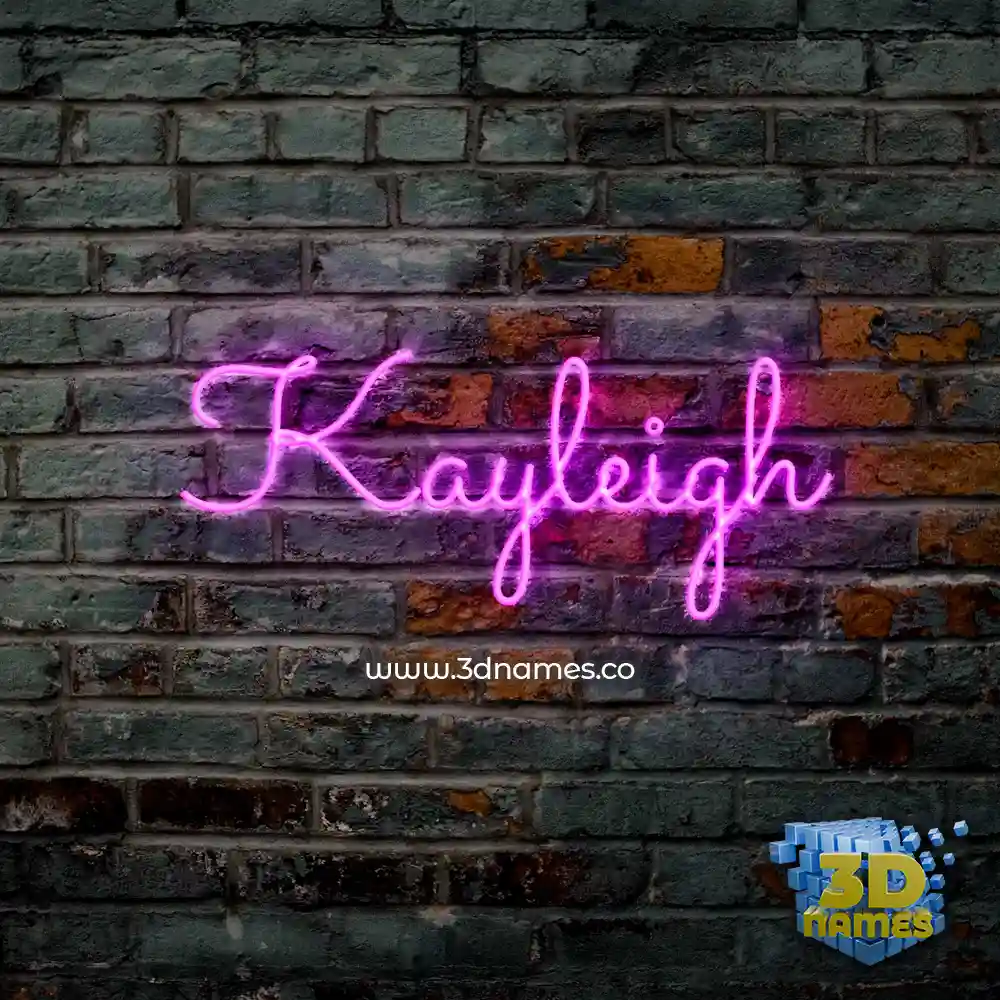 kayleigh in Pink Neon style - 3D name wallpaper