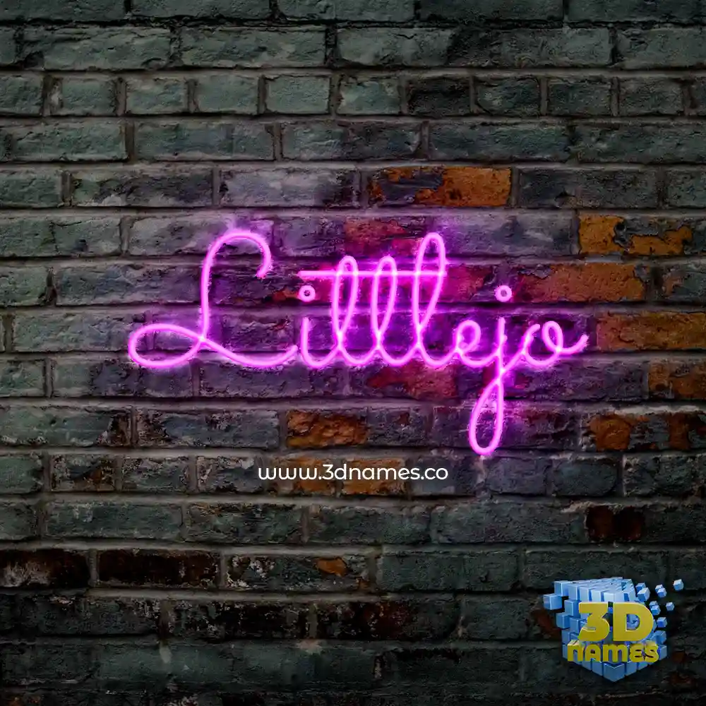 littlejo in Pink Neon style - 3D name wallpaper