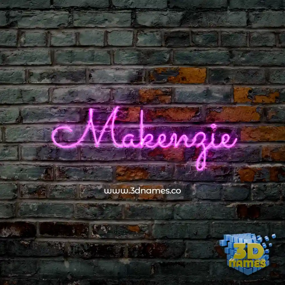 makenzie in Pink Neon style - 3D name wallpaper