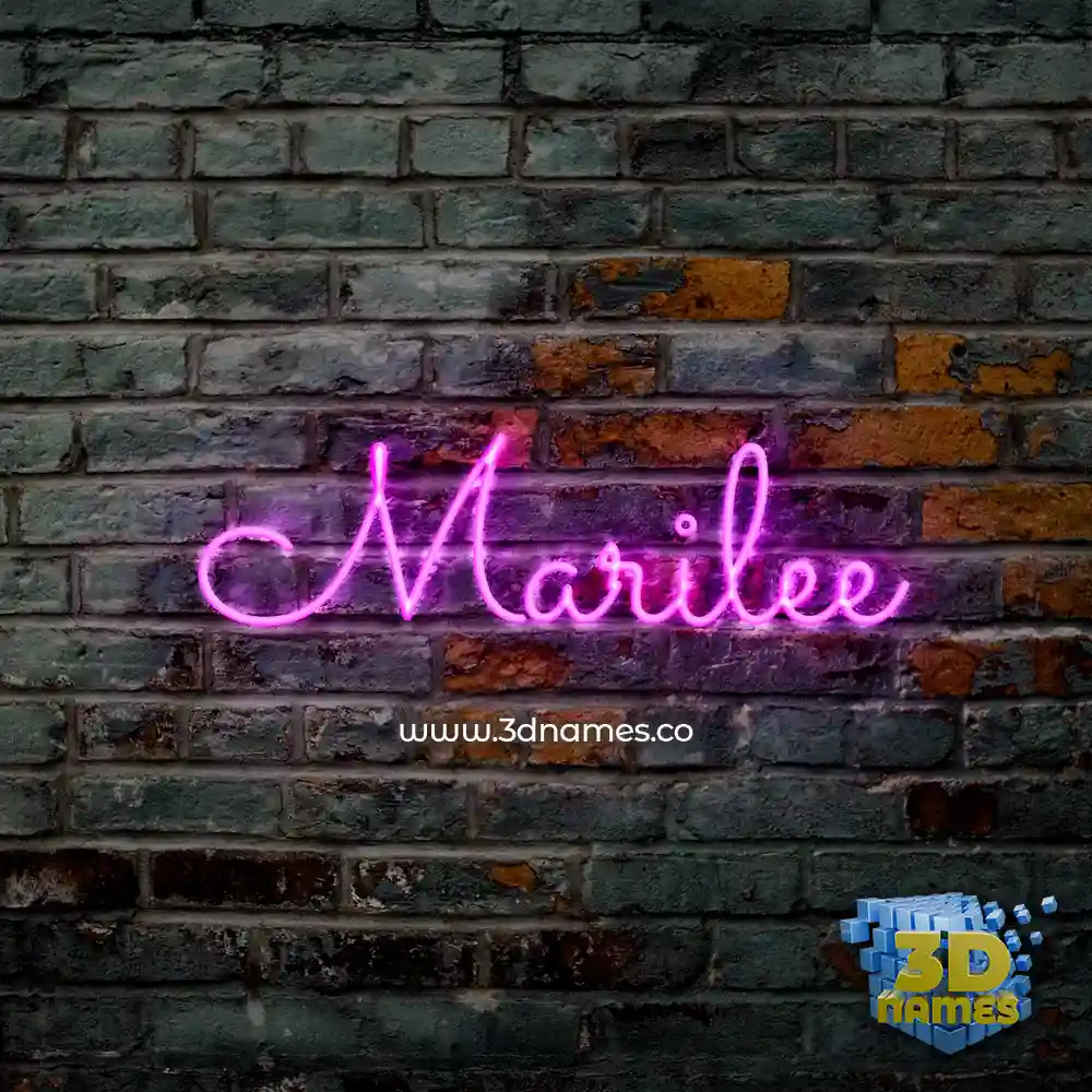 marilee in Pink Neon style - 3D name wallpaper