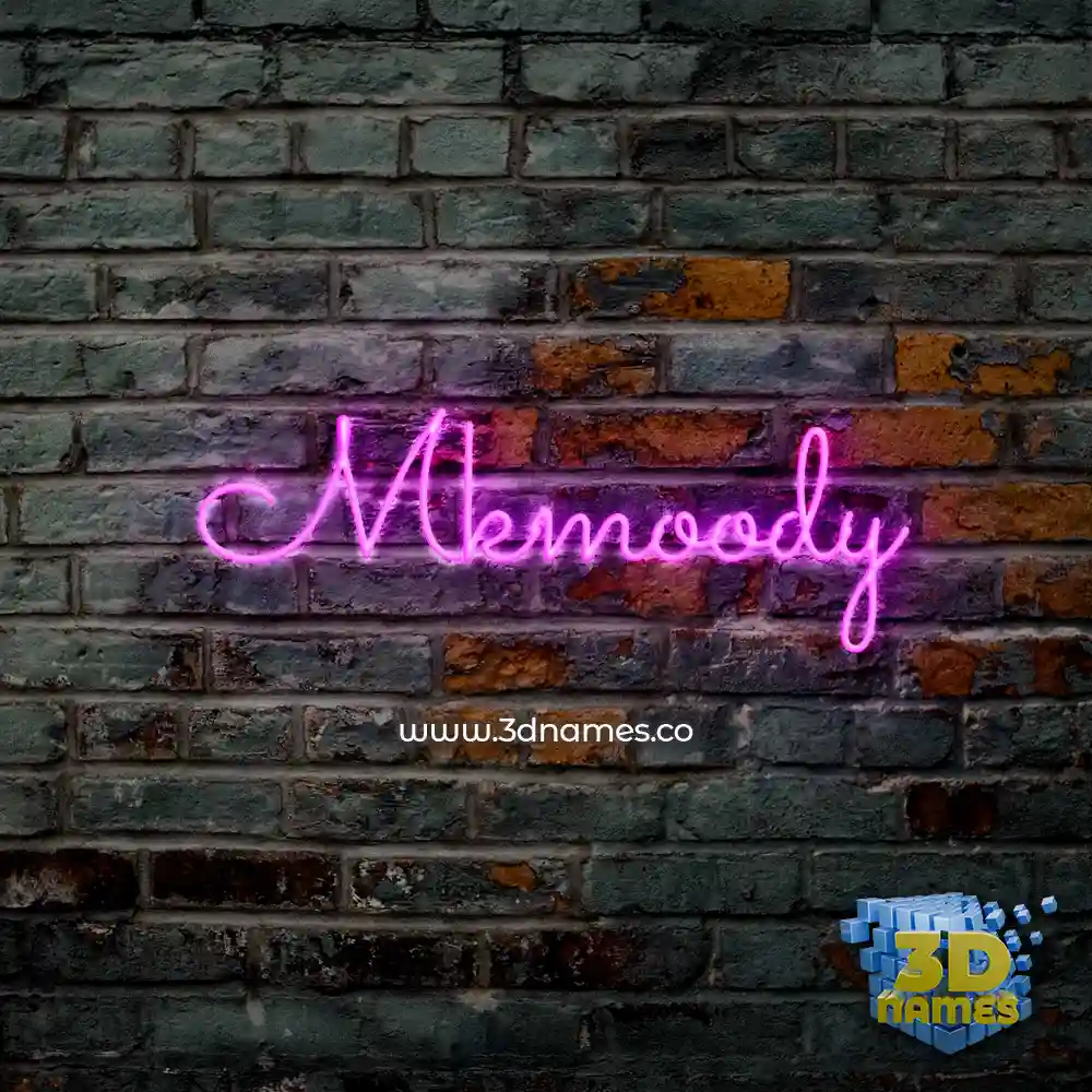 mkmoody in Pink Neon style - 3D name wallpaper
