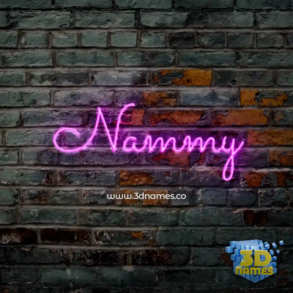 nammy in Pink Neon style - 3D name wallpaper