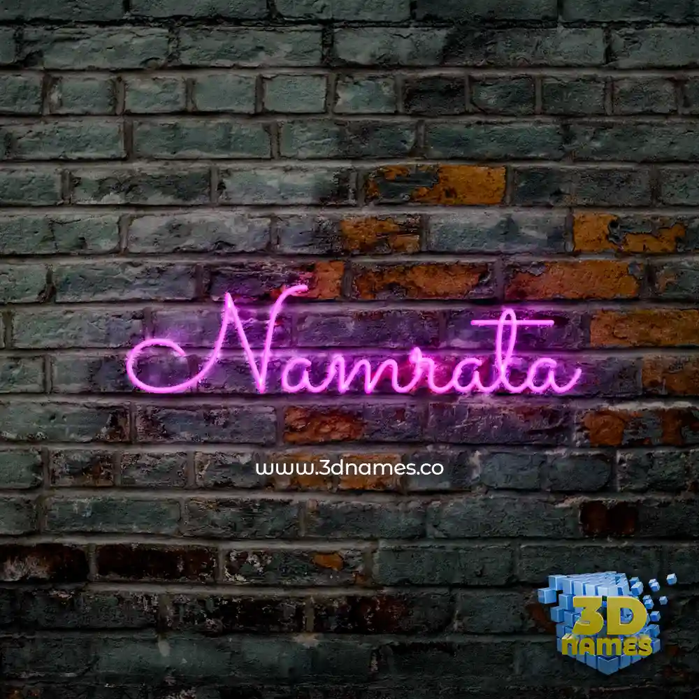 namrata in Pink Neon style - 3D name wallpaper