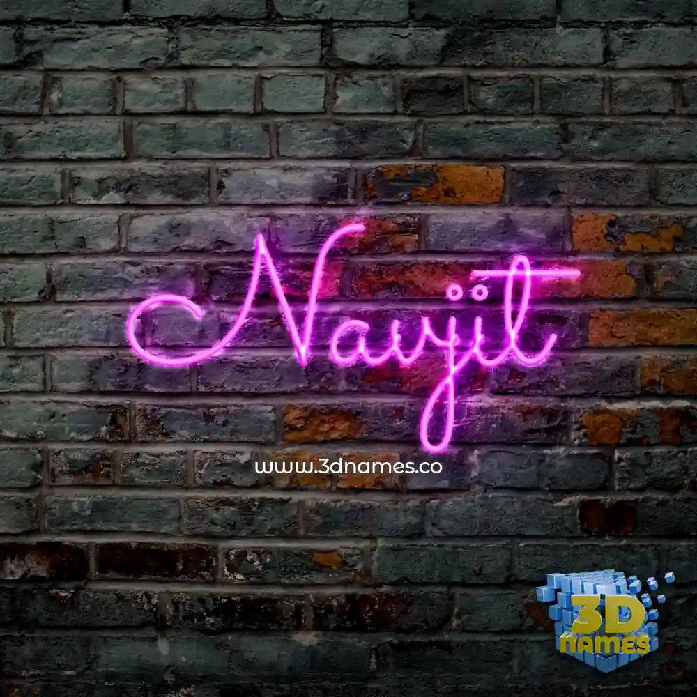 navjit in Pink Neon style - 3D name wallpaper
