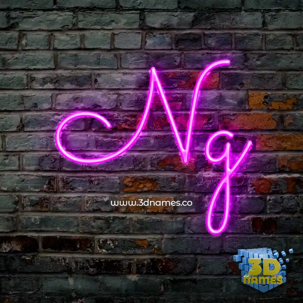 ng in Pink Neon style - 3D name wallpaper