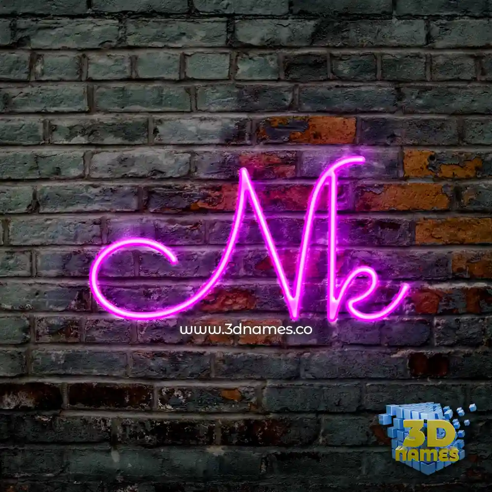 nk in Pink Neon style - 3D name wallpaper