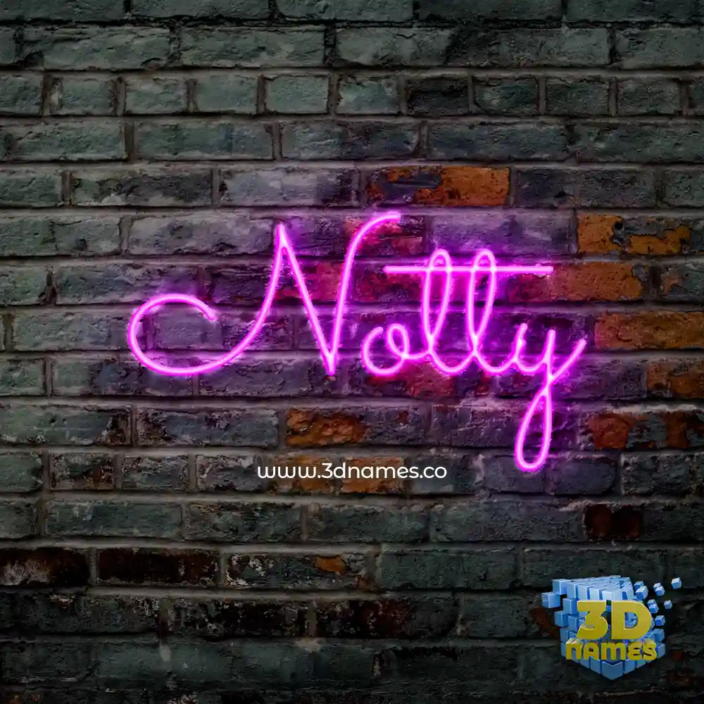 notty in Pink Neon style - 3D name wallpaper