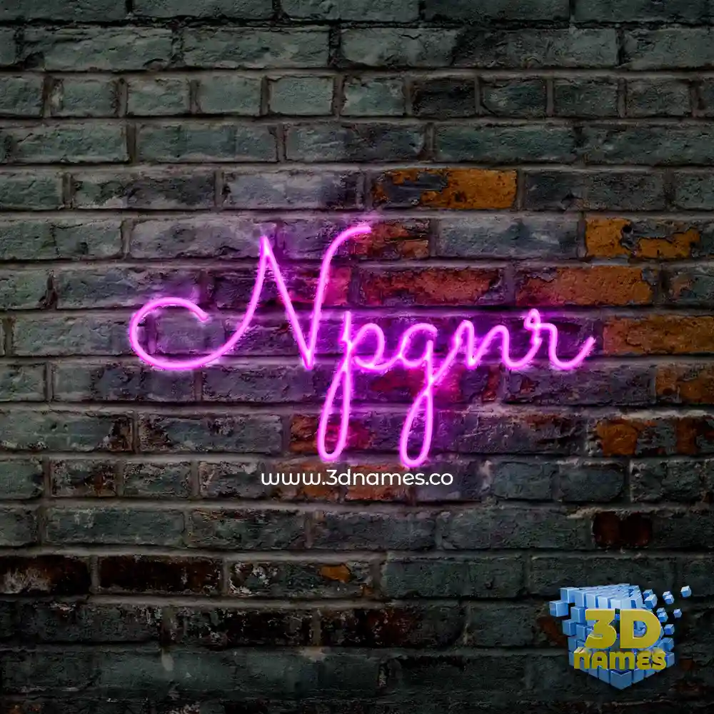 npgnr in Pink Neon style - 3D name wallpaper