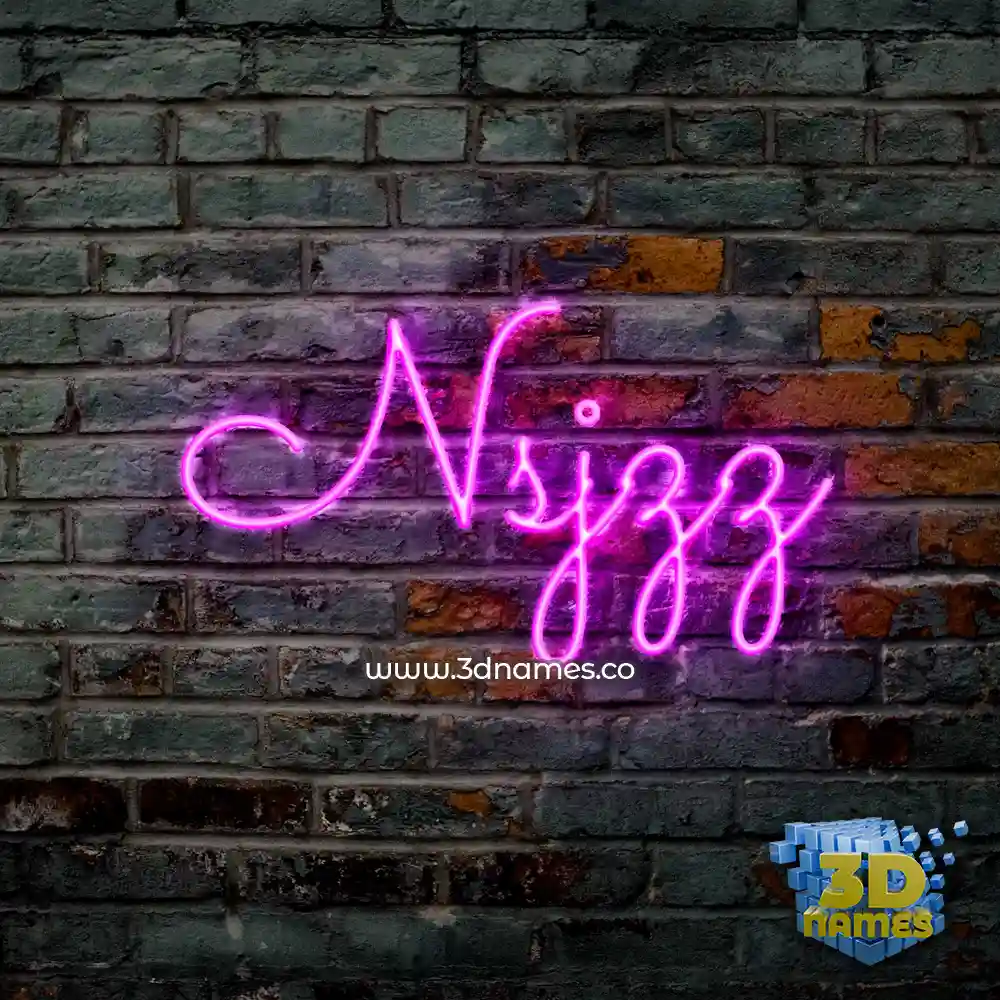 nsjzz in Pink Neon style - 3D name wallpaper