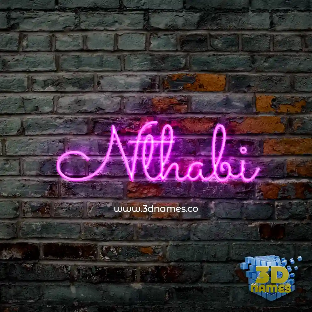 nthabi in Pink Neon style - 3D name wallpaper