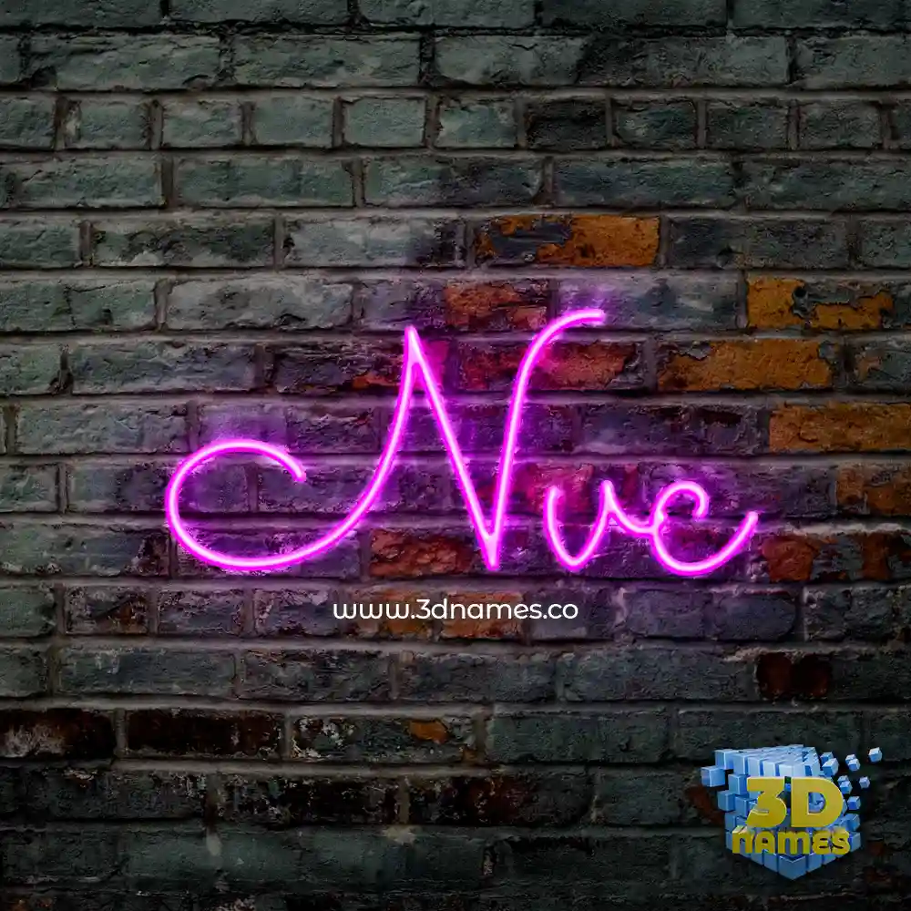 nvc in Pink Neon style - 3D name wallpaper