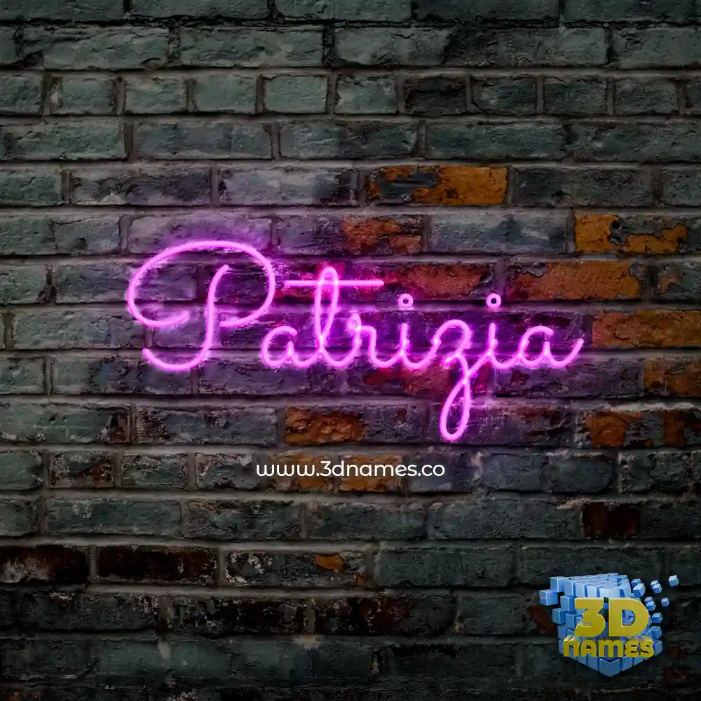 patrizia in Pink Neon style - 3D name wallpaper